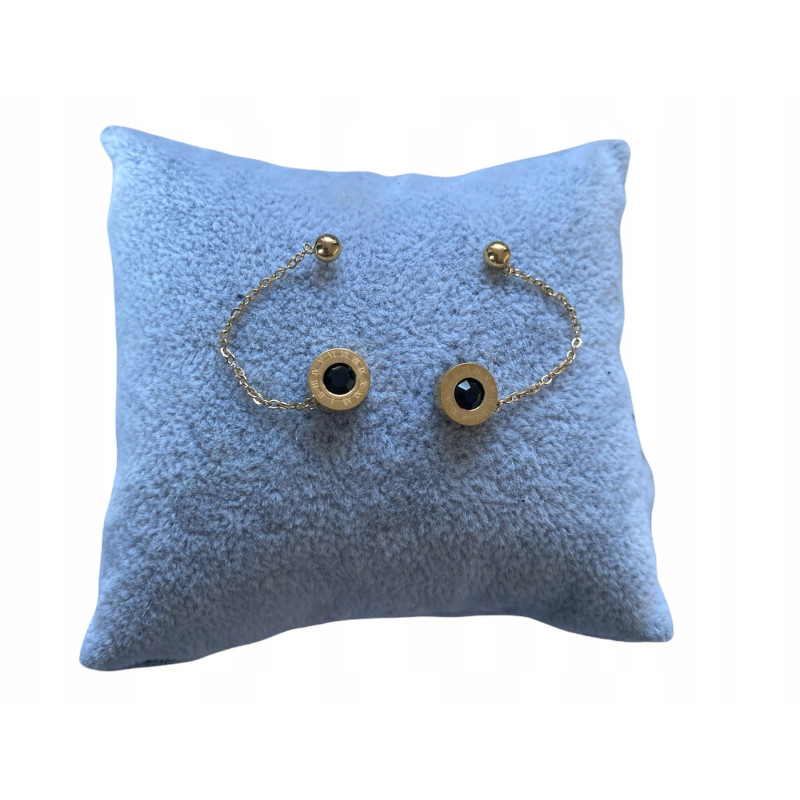 440 Nausznica nausznice łańcuszek ZEGAR stal 316L