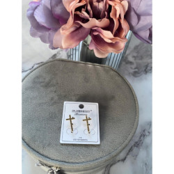 507 Nausznica nausznice BLUEBERRY krzyż stal 316