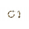 342 Złote kolczyki KOŁA KÓŁKA 2,5cm kręcone stal