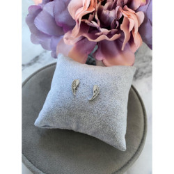 242 Kolczyki wkrętki SKRZYDŁA SKRZYDEŁKA stal 316L