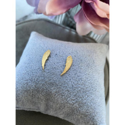 659 Złote kolczyki SKRZYDŁA SKRZYDEŁKA stal 316L