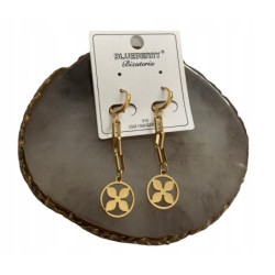 1294 Złote kolczyki...