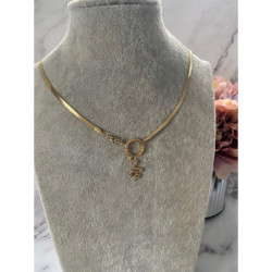 405 Złoty naszyjnik Moon River żmijka STAL 316L