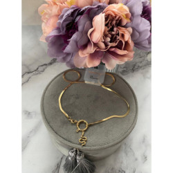 405 Złoty naszyjnik Moon River żmijka STAL 316L