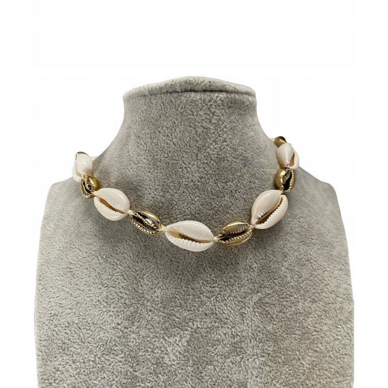 150 Naszyjnik choker chocker MUSZELKI MUSZLE stal