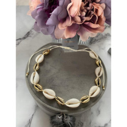 150 Naszyjnik choker chocker MUSZELKI MUSZLE stal