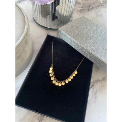 625 Złoty naszyjnik BLASZKI MONETKI stal 316L