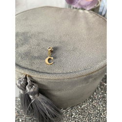 Zawieszka charms wisiorek LITERKA LITERA C stal