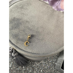 Zawieszka charms wisiorek LITERKA LITERA C stal