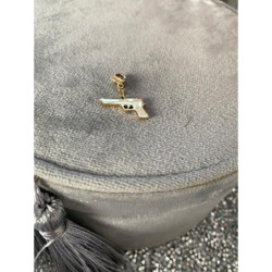 998 Zawieszka charms wisiorek PISTOLET BROŃ GANG