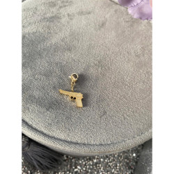 998 Zawieszka charms wisiorek PISTOLET BROŃ GANG