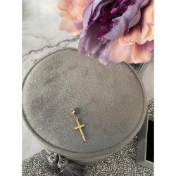 495 Zawieszka charms wisiorek KRZYŻ KRZYŻYK stal