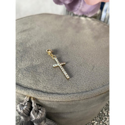 495 Zawieszka charms wisiorek KRZYŻ KRZYŻYK stal