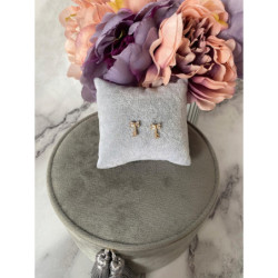 Złote kolczyki wkrętki KLUCZ KLUCZYK KLUCZYKI