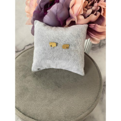 Złote kolczyki wkrętki Słoń Słonik stal 316L