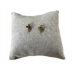 528 Złote kolczyki Moon...