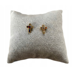 528 Złote kolczyki Moon...