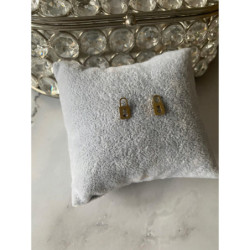 Złote kolczyki wkrętki KŁÓDKA stal 316