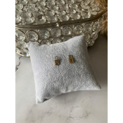 Złote kolczyki wkrętki KŁÓDKA stal 316