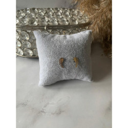 Złote kolczyki wkrętki SKRZYDŁA SKRZYDEŁKA stal