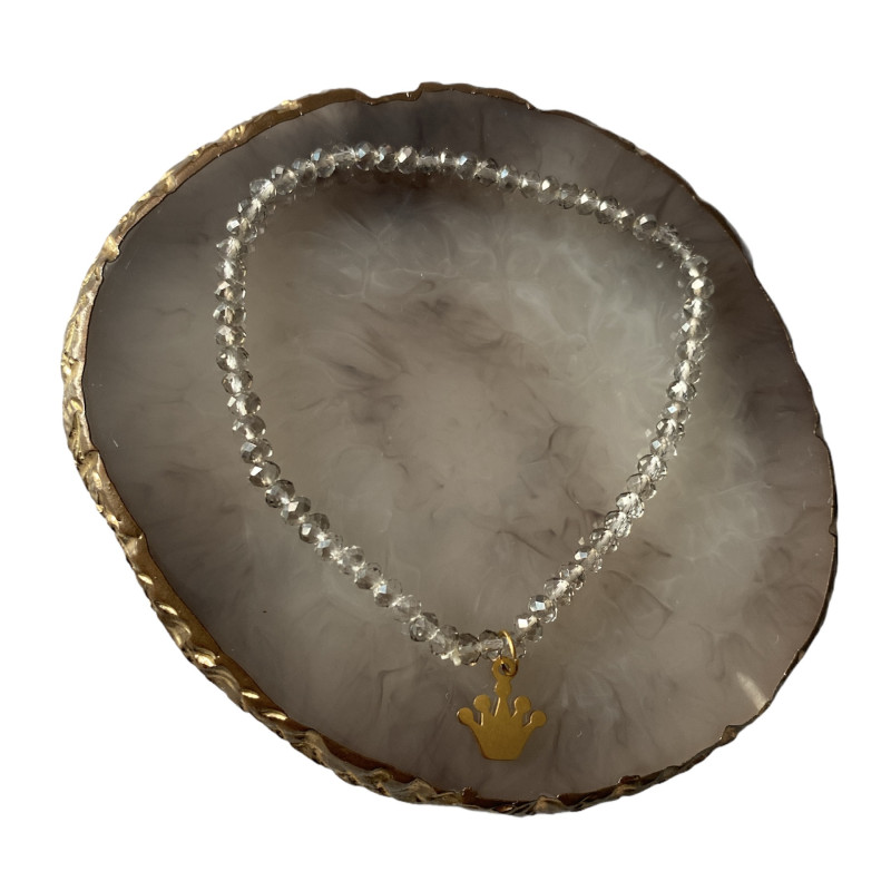 917 Bransoletka na gumce koraliki KORONA 316