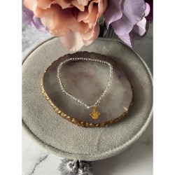 917 Bransoletka na gumce koraliki KORONA 316