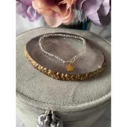 917 Bransoletka na gumce koraliki KORONA 316