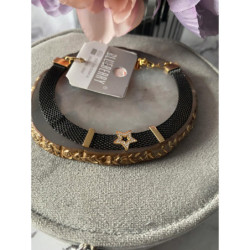 276 Bransoletka BLUEBERRY siateczka GWIAZDKA STAL