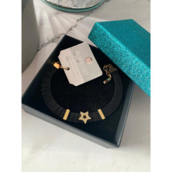 276 Bransoletka BLUEBERRY siateczka GWIAZDKA STAL