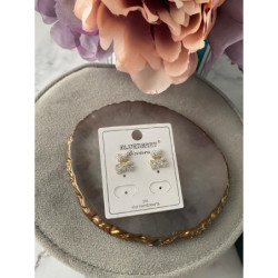 946 Kolczyki wkrętki sztyfty BLUEBERRY CYRKONIE