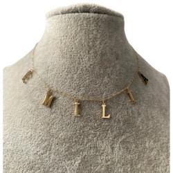 703 Złoty naszyjnik MOON...