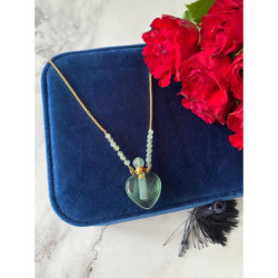 1307 Perfumetka KAMIEŃ KRYSZTAŁ KWARC SERCE stal