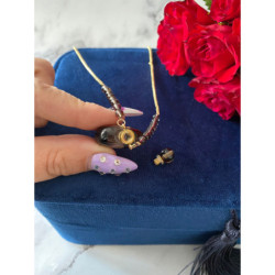 1308 Perfumetka KAMIEŃ KRYSZTAŁ KWARC SERCE stal