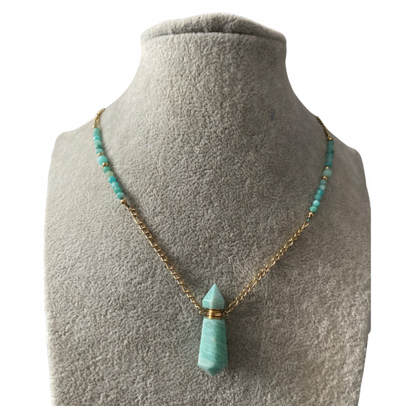 1317 Perfumetka KAMIEŃ KRYSZTAŁ AMAZONIT stal