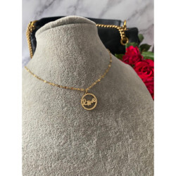 1160 Złoty naszyjnik wisiorek NA PREZENT stal 316L