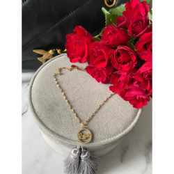 1160 Złoty naszyjnik wisiorek NA PREZENT stal 316L