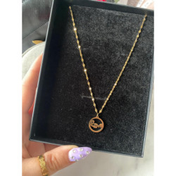 1160 Złoty naszyjnik wisiorek NA PREZENT stal 316L