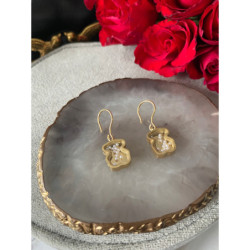 1174 Kolczyki wiszące PERŁY PEREŁKI stal 316L