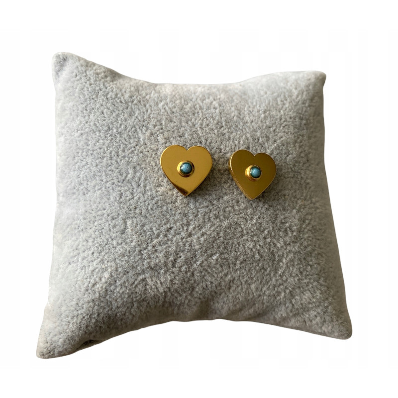 927 Kolczyki wkrętki SERCE SERDUSZKO stal316