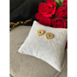 927 Kolczyki wkrętki SERCE SERDUSZKO stal316