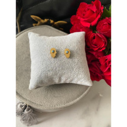 105 Kolczyki wkrętki RĘKA FATIMA stal316