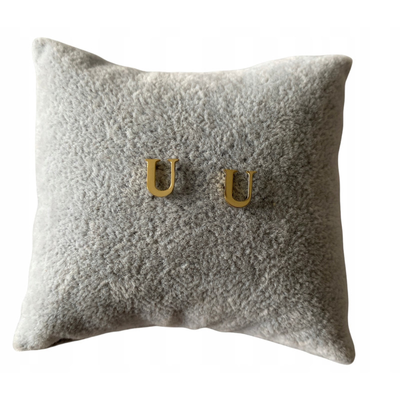 Kolczyki wkrętki sztyfty literki litery U stal 316