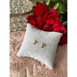 Kolczyki wkrętki sztyfty literki litery P stal 316