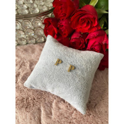 Kolczyki wkrętki sztyfty literki litery P stal 316