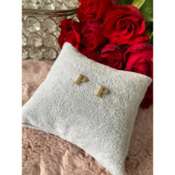 Kolczyki wkrętki sztyfty literki litery P stal 316