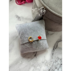 1133 Złote kolczyki dla dziecka JABŁKA STAL 316L