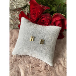 Kolczyki wkrętki sztyfty literki litery B stal 316