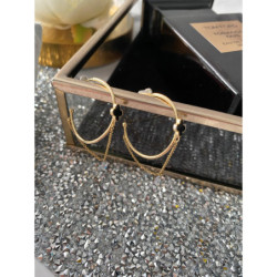 1282 Kolczyki koła KONICZYNKI łańcuszki stal 316L