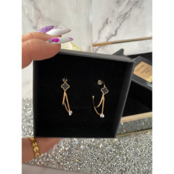 1282 Kolczyki koła KONICZYNKI łańcuszki stal 316L