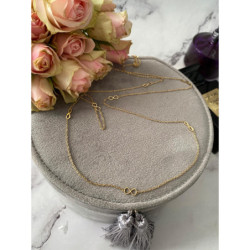 1271 Naszyjnik długi 80cm NIESKOŃCZONOŚĆ stal 316L